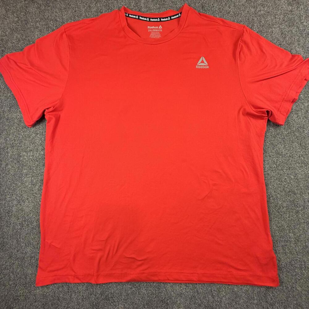 Reebok Mens Activewear Red Short Sleeve T-Shirt 2XL REM231TS16 #967
